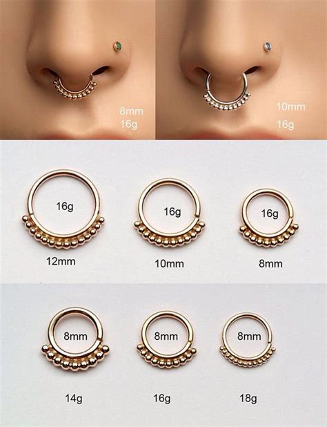 Pick the exact size you need and receive 1 pair of tapers in each size you selected Our Taper kits come in both Acrylic and Stainless steel for your ultimate comfort. . 4 gauge septum